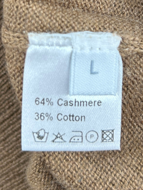 Pull camel en cachemire