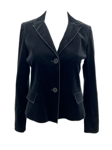 Blazer noir en velours