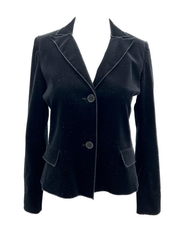 Blazer noir en velours