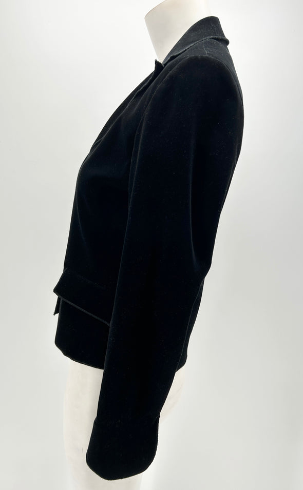 Blazer noir en velours