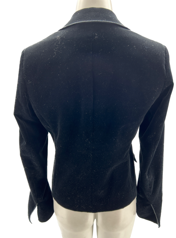 Blazer noir en velours