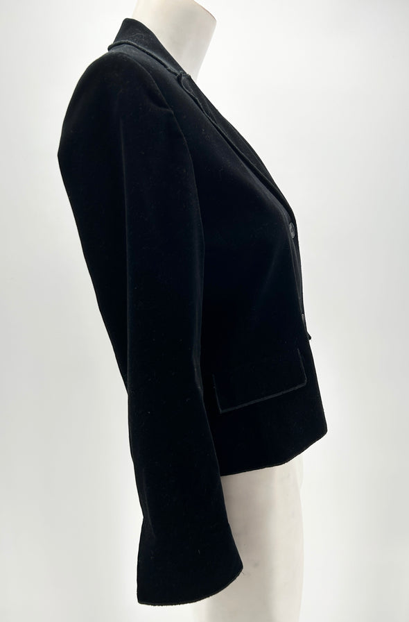 Blazer noir en velours