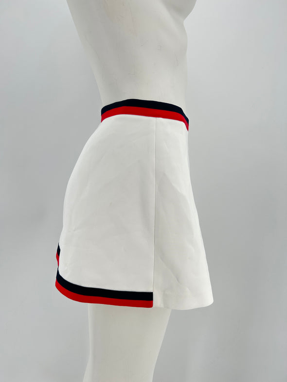 Jupe plissée blanche