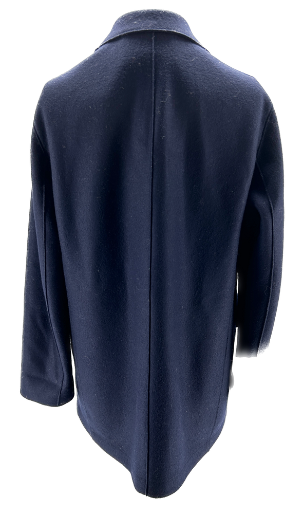 Manteau bleu marine en laine