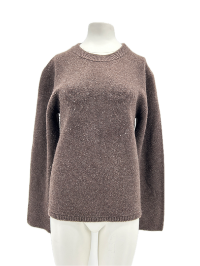 Pull en laine marron