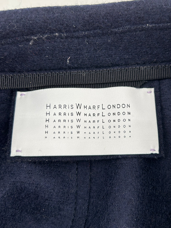Manteau bleu marine en laine