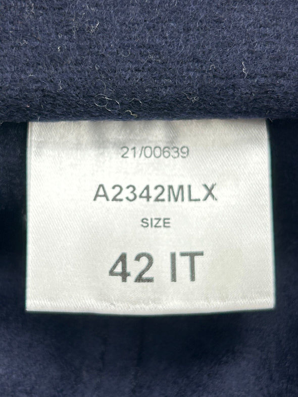 Manteau bleu marine en laine