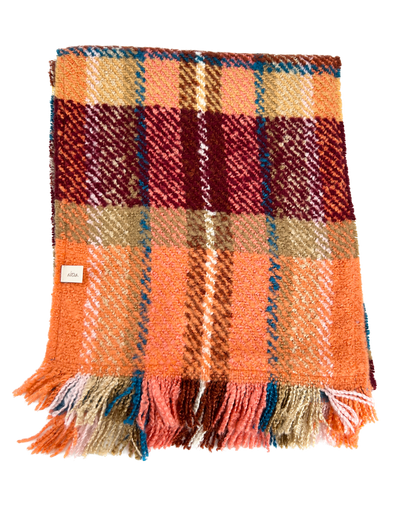 Écharpe multicolore à rayures