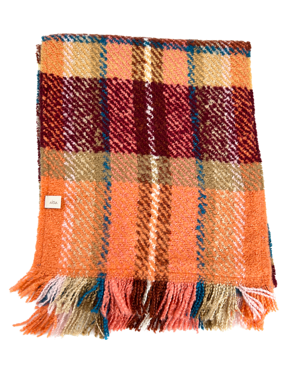 Écharpe multicolore à rayures
