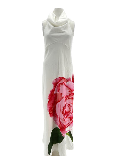 Robe blanche à fleur