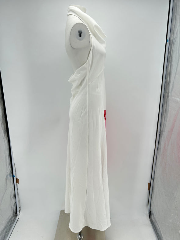 Robe blanche à fleur