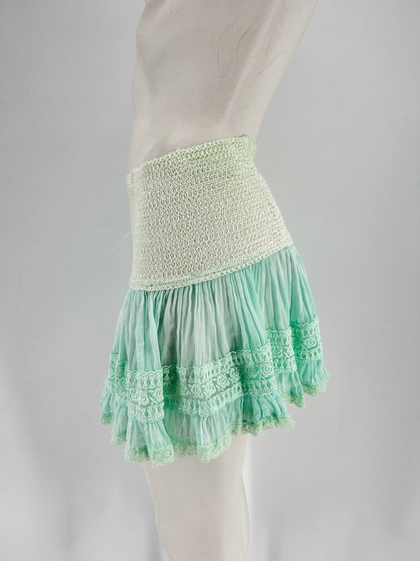 Mini jupe verte
