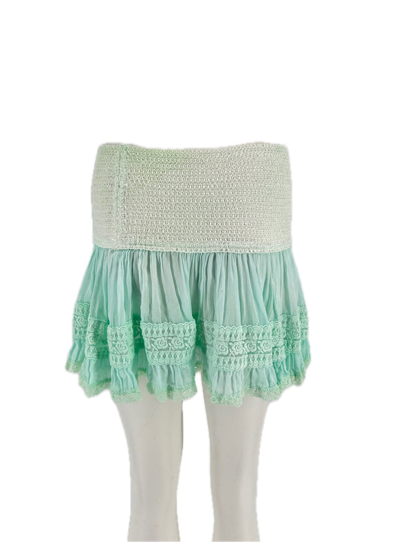 Mini jupe verte