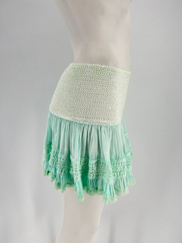 Mini jupe verte