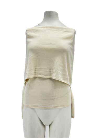 Pull en cachemire blanc