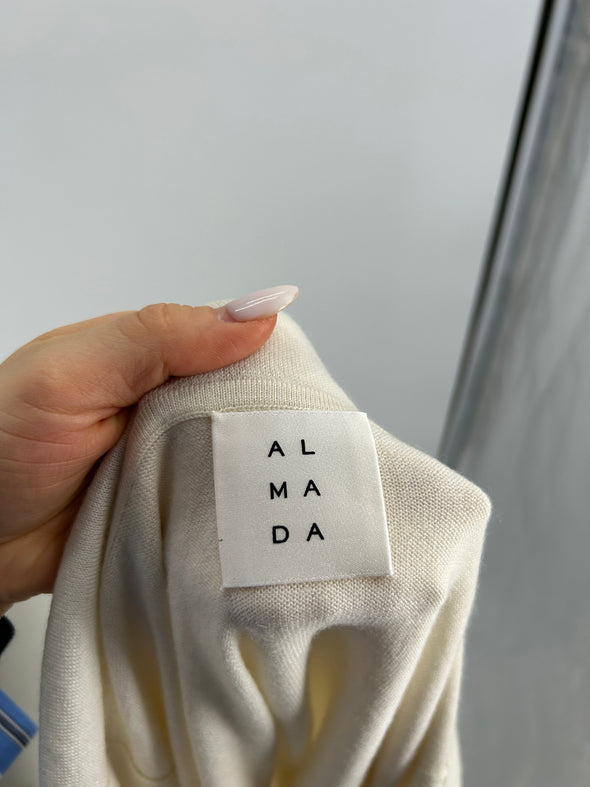 Pull en cachemire blanc