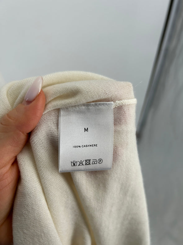 Pull en cachemire blanc