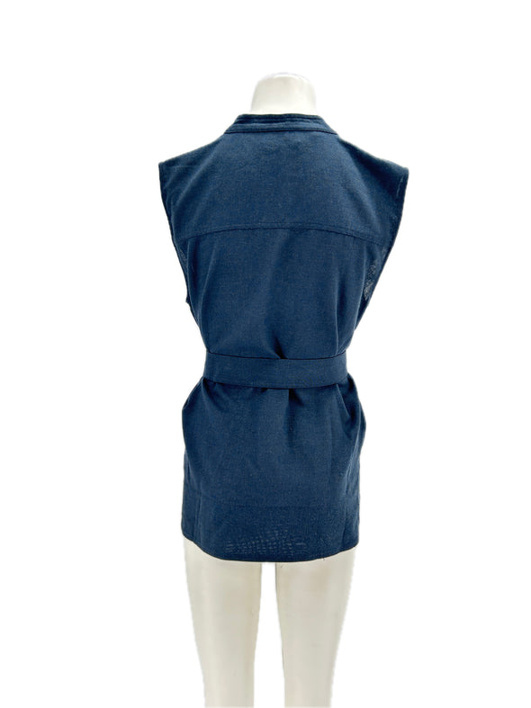 Chemise sans manches marine