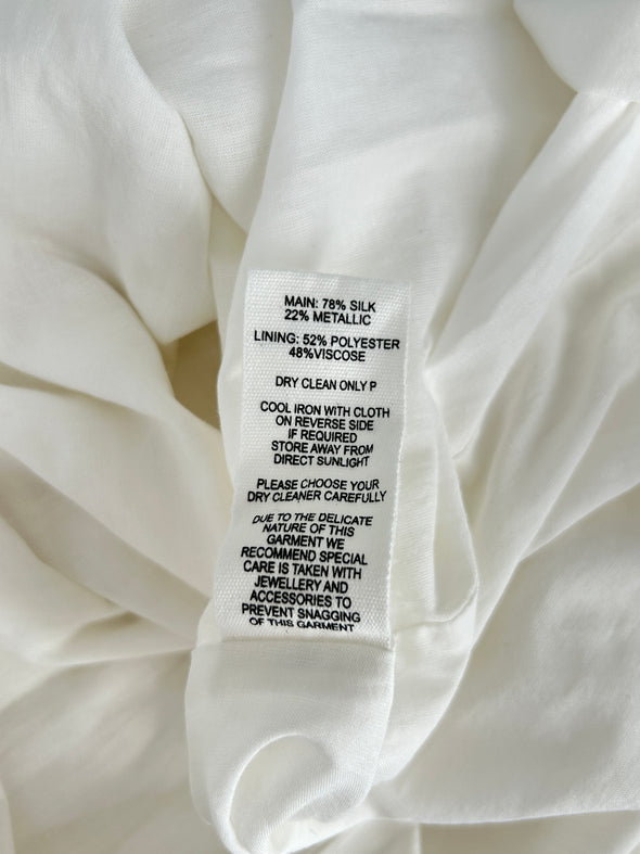 Robe en soie blanche