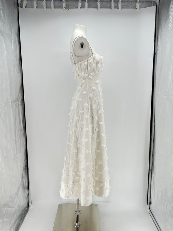 Robe en soie blanche