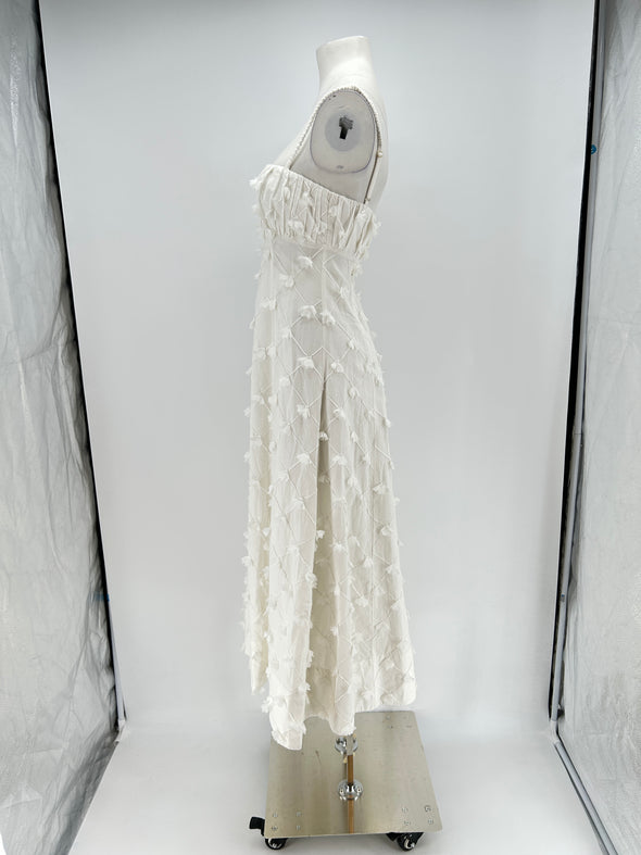 Robe en soie blanche