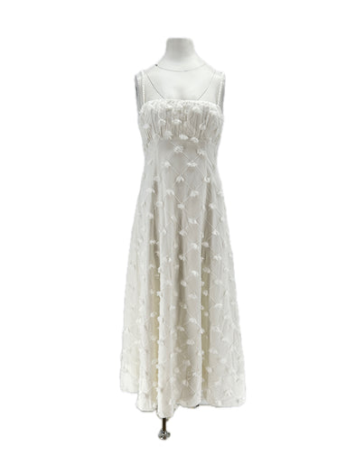 Robe en soie blanche