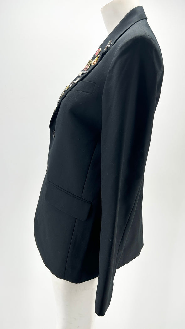 Blazer noir à pins