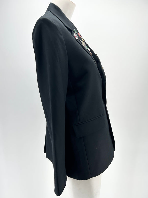 Blazer noir à pins