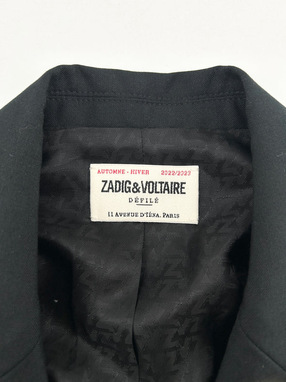 Blazer noir à pins