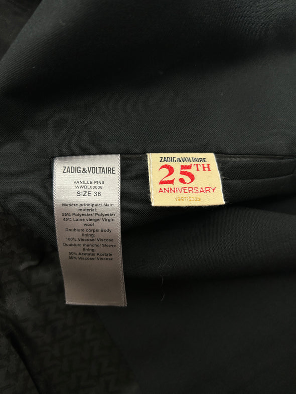 Blazer noir à pins