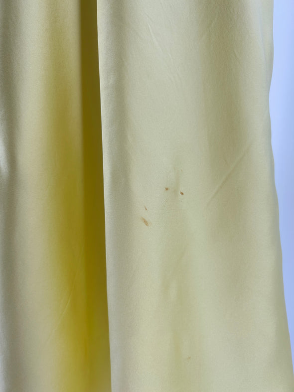 Jupe en soie jaune