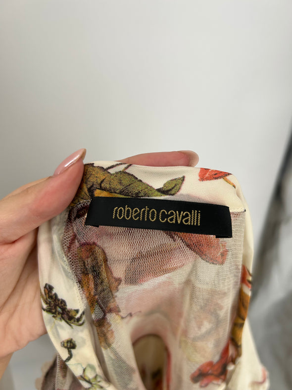 Blouse en soie à fleurs