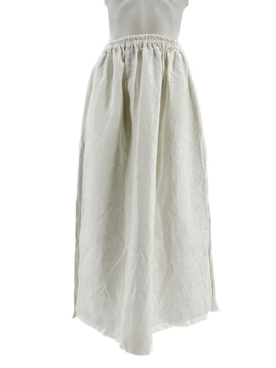 Jupe en lin blanc