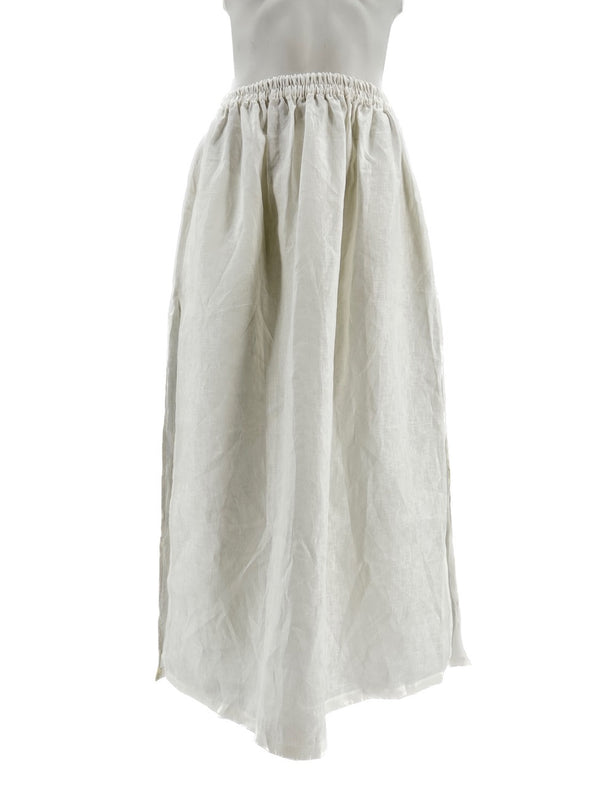 Jupe en lin blanc