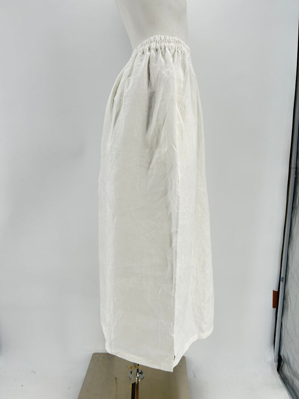 Jupe en lin blanc