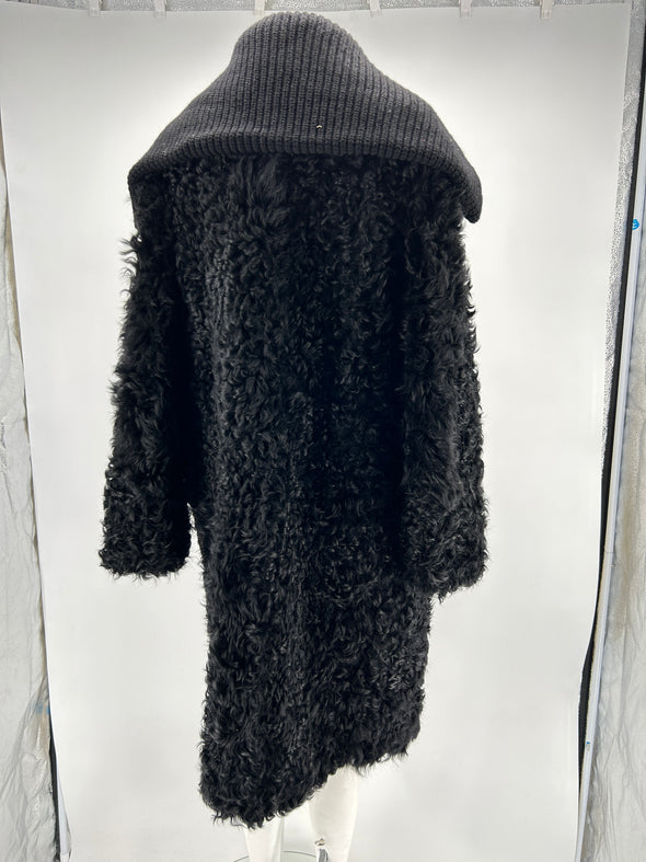 Manteau noire en laine "Orso"