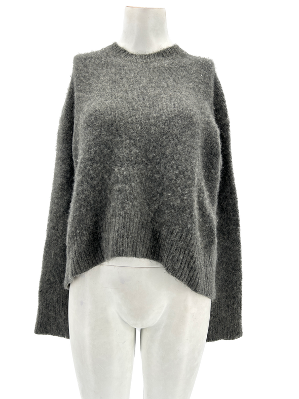 Pull en cachemire gris