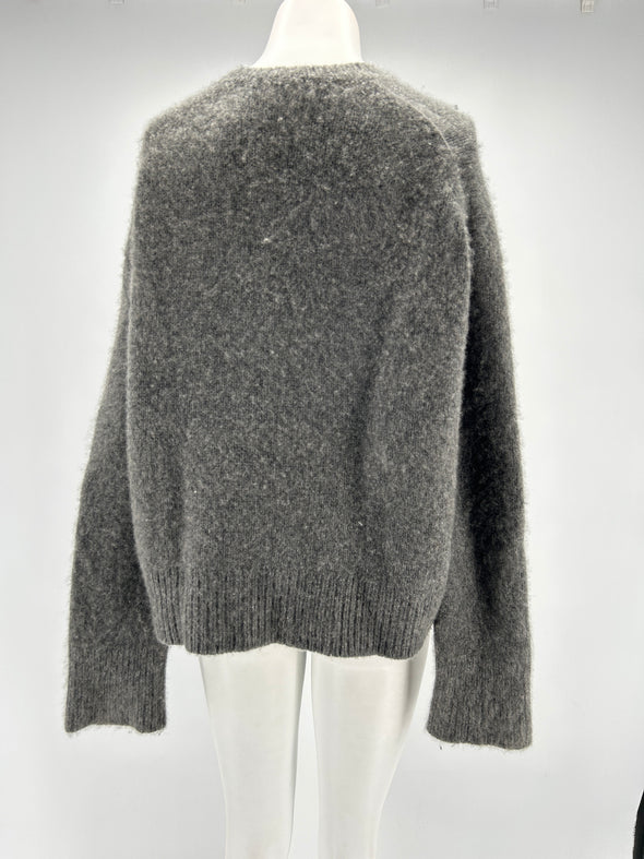 Pull en cachemire gris