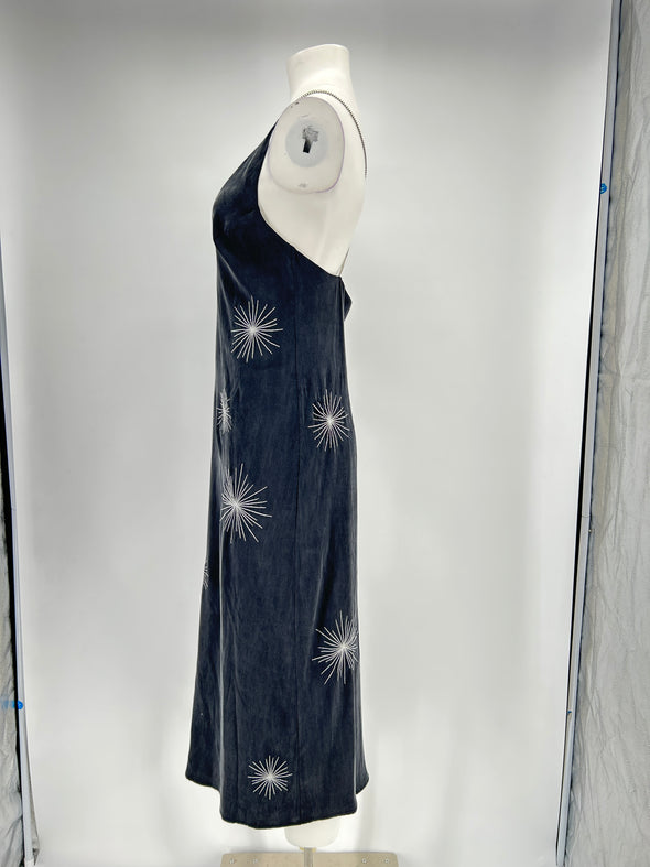 Robe en soie grise