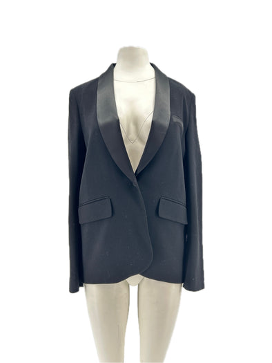 Blazer en laine noir