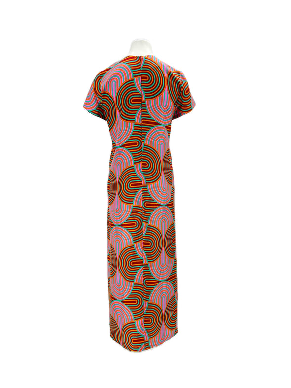 Robe imprimée en soie