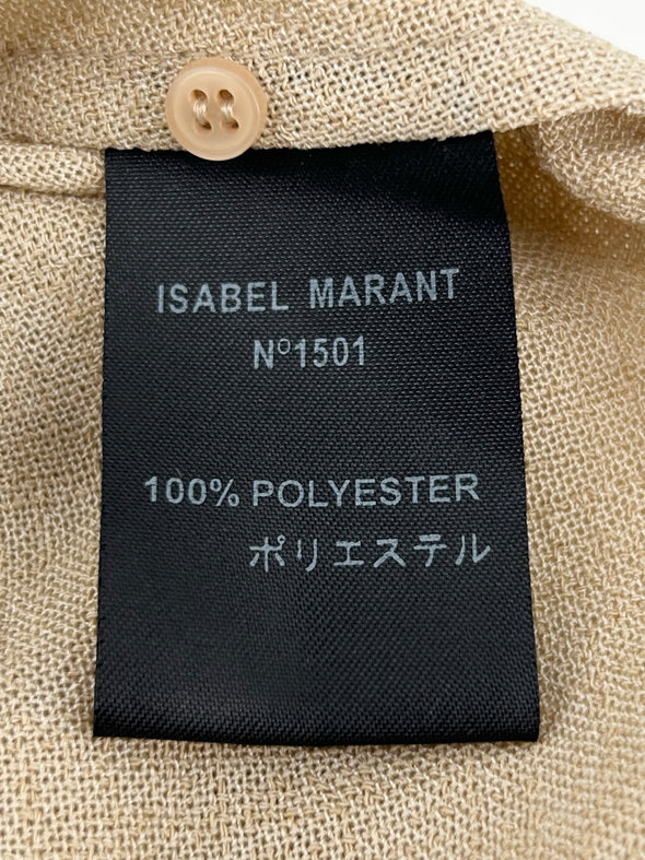 Robe beige à broderies