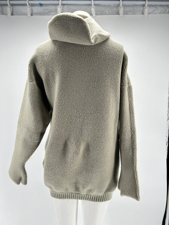 Sweat en maille beige