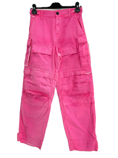 Pantalon cargo rose