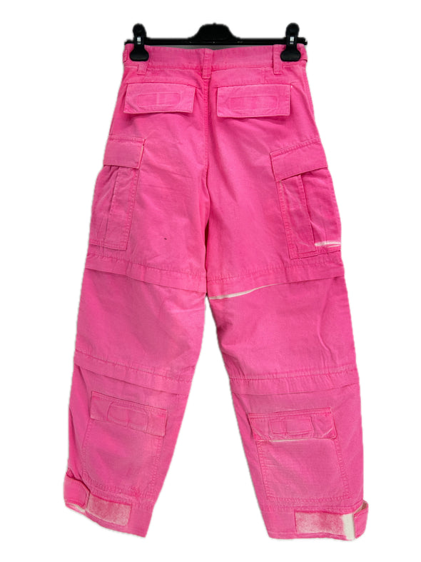 Pantalon cargo rose