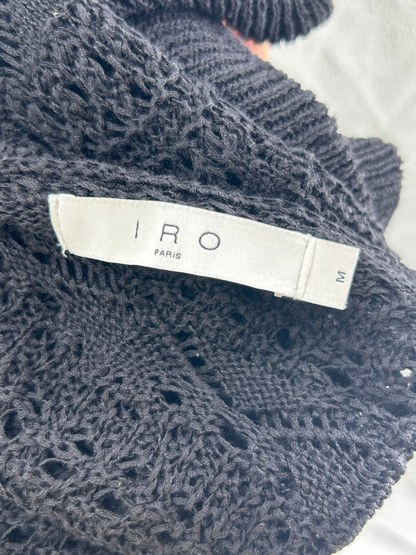 Cardigan en lin noir