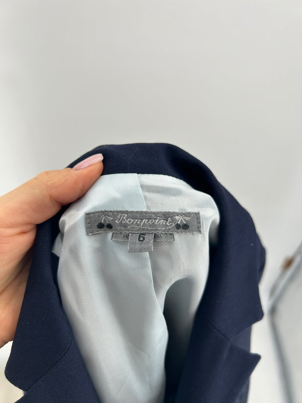 Veste en laine marine