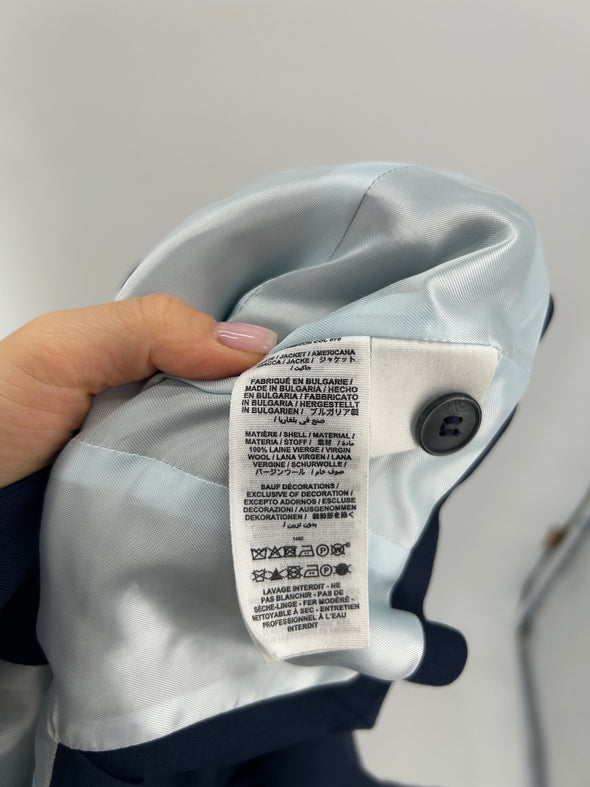 Veste en laine marine