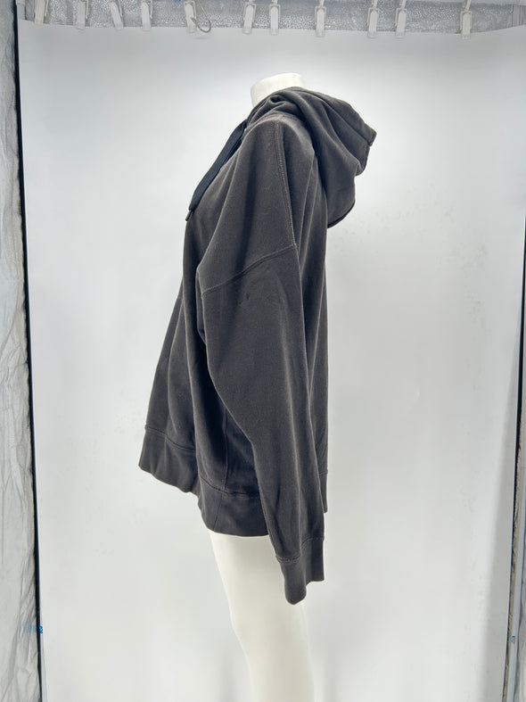 Sweat à capuche gris