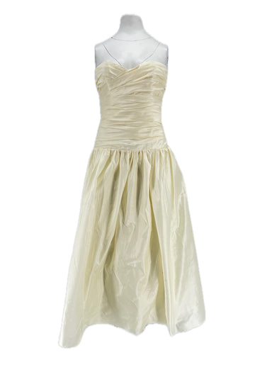 Robe bustier écru